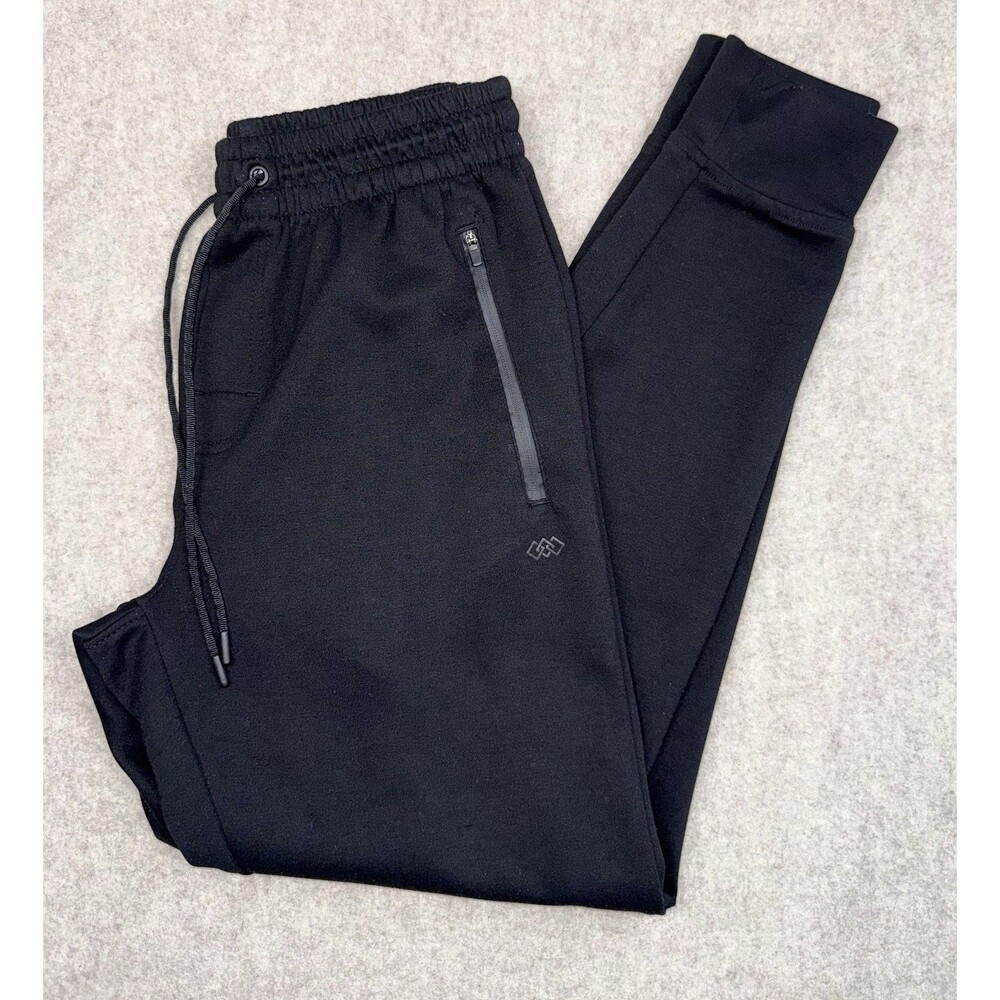 Legend Men’s Size Medium Black Jogger Pants Tapered Leg Drawstring